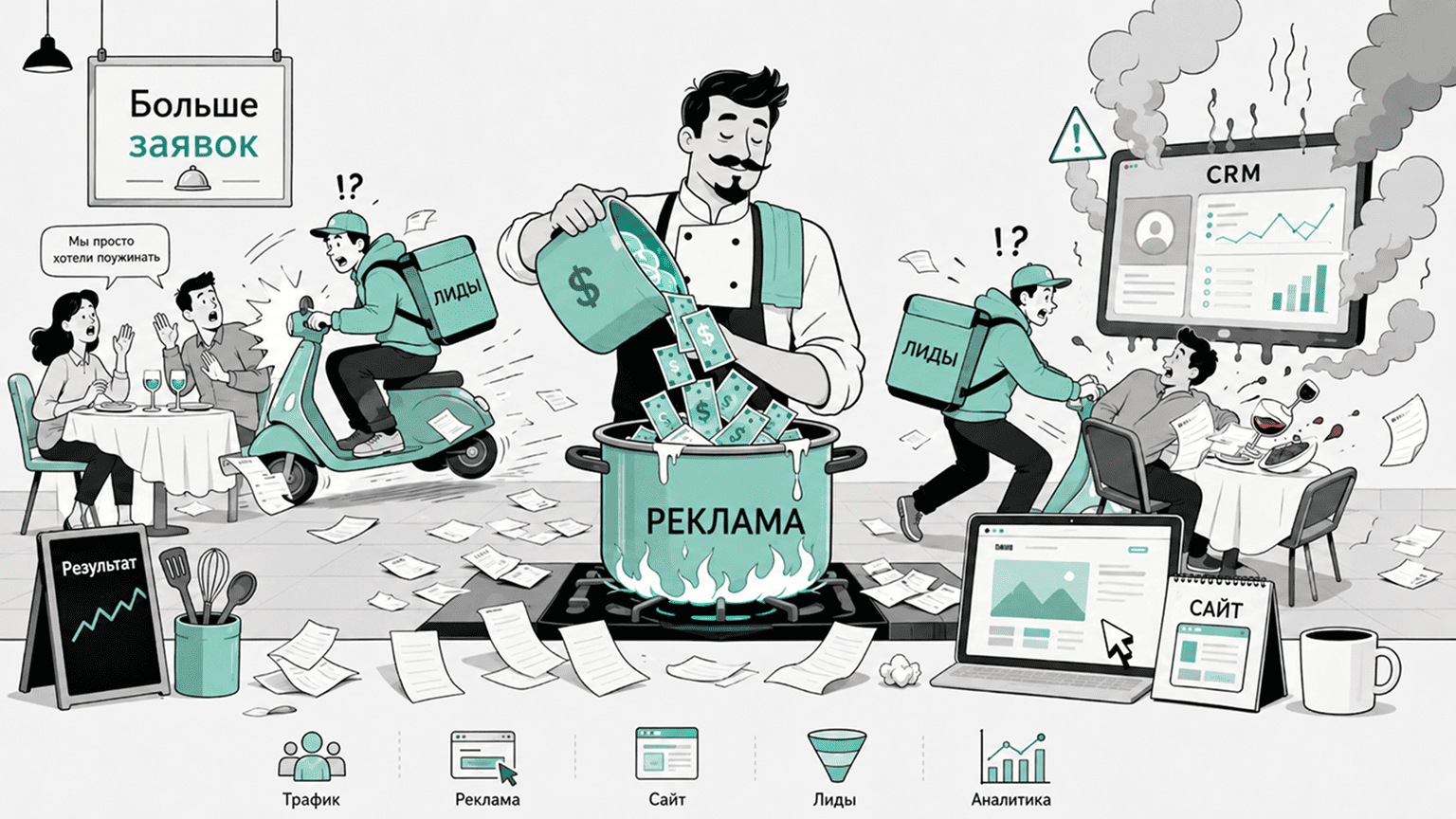 Ошибки в рекламе и продвижении ресторана
